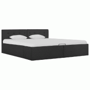 VidaXL Cadre de lit à rangement hydraulique sans matelas 160x200 cm  Modèle Ierloria - 285574