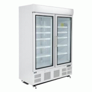 Vitrine réfrigérée négative deux portes avec bandeau lumineux Série G 920L | Polar - GH507 longueur 1370 mm - blanc acier GH507 Vitrine réfrigérée négative deux portes avec bandeau lumineux Série G 920L | Polar - GH507 longueur 1370 mm - blanc acier GH507