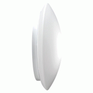 Zafferano Applique Murale/Plafonnier À Baïonnette Bis Ø 310 X 100 Mm. Triac 11,5 W Led 22-27-30-40 K - Ip20 - Blanc, Verre Blanc - blanc LD711100