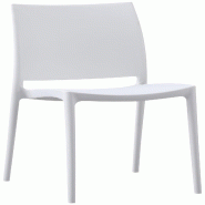Décoshop26 - Chaise empilable design en plastique couleur blanc résistant aux UV – jardin terrasse et intérieur 10_0007895 - blanc 3000266361850