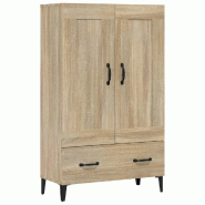 Helloshop26 - Buffet bahut commode armoire meuble de rangement organisateur cuisine salle de séjour salon haut sonoma 70 x 31 x 115 02_0034195 - Bois
