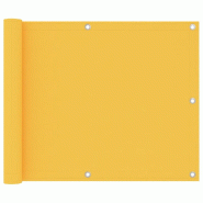 Helloshop26 - Écran de balcon brise pare vue protection confidentialité 75 x 600 cm tissu oxford jaune 02_0010198 - 3000548182722_0