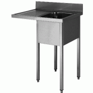 ITALCONCEPT L2G Plonge Inox 304 Soudee, Encastrement Lv Bac Droite 850mm x 1400mm x 700 mm - 3616350006127