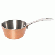 Mini saucière 15 ml, (Ø)80 x (H)42 mm en cuivre