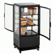 Mini vitrine réfrigérée 75L2T noir 700387 Bartscher