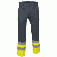 PANTALON HV EN POLYESTER,MULTIPOCHES