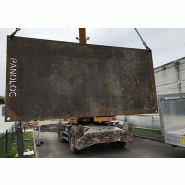 Pont lourd acier 3000*1500*20 - Solution pour franchissement des engins avec 4 trous aux extrémités