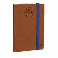 Quo Vadis - Agenda 16 mois - 2026-2027 - Horizontal 24 SD Prestige - Semainier Horizontal - Multilingue - Everest - Marron - sept à déc - 16x24 cm -