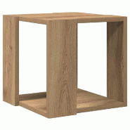 VidaXL Table basse Chêne artisanal 32 x 32 x 30 cm Bois d'ingénierie Modèle Polaris Métal - 873911