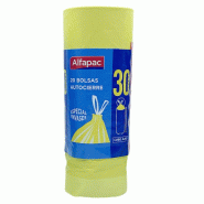 Alfapac - Rouleau de 20 sacs poubelle Ă fermeture automatique, 30 L pour conteneurs et poubelles hauts - jaune COMP04 Alfapac - Rouleau de 20 sacs poubelle Ă fermeture automatique, 30 L pour conteneurs et poubelles hauts - jaune COMP04