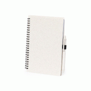 Bloc-notes et stylo à bille en paille de blé - 8435408322584