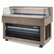 Buffet réfrigéré Deluxe - Capacité 4 bacs GN 1/1 - Design italien Scaiola en inox Buffet réfrigéré Deluxe - Capacité 4 bacs GN 1/1 - Design italien Scaiola en inox