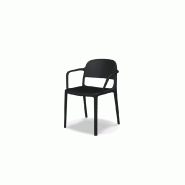 Chaise avec accoudoirs BLENDY - noir_0