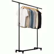CLP Portant Soran 120x50x188 cm - métal 326464 CLP Portant Soran 120x50x188 cm - métal 326464