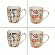 Coffret de 4 tasses Ornella 23 cl - 23.00 cl Multicolore Autre forme Porcelaine Table Passion 11.50x8.00 cm - multicolore porcelaine 3106232313691 Coffret de 4 tasses Ornella 23 cl - 23.00 cl Multicolore Autre forme Porcelaine Table Passion 11.50x8.00 cm - multicolore porcelaine 3106232313691