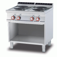 Cuisinière électrique 4 plaques rondes. Structure en acier inoxydable. Dimensions 80x70,5 h 90 cm. Modèle PC-78ET - 1798