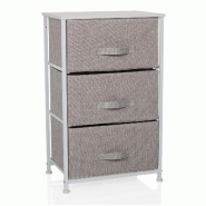 Étagère FOLDRESS M 45 x 30 x 95 cm 3 compartiments gris hjh LIVING - gris plastique 860004