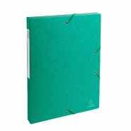 Exacompta - Réf. 50303E - 8 boites de classement Exabox Dos 25mm Carte lustrée - A4 - Vert - vert 50303E