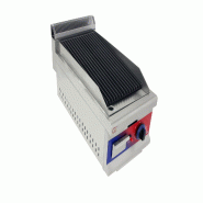 Gasfrit - Barbecue Gril à Gaz avec Pierre Volcanique 350 x 730 x 420 mm - gris inox GF018b