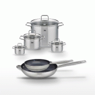 Lot Poêles 24cm & 32cm Elo Profi Therm Platinum et 4 Faitouts Elo - gris inox 3176239952902