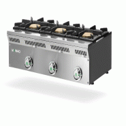 Mainho - Cuisinière à gaz 3 feux 90x50x24h gasfrit - ELE-93G