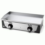 Plancha à gaz professionnelle plaque 15mm revêtement chrome 9600w - PPLC8100CR