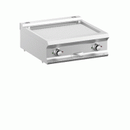 Plaque a snack professionnel electrique plaque rainurée chromee 63x... - PFTBE77TRC