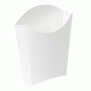 Pochette à frites The Pack en nano micro blanc 165g 13,5x8,5x16cm - par 1200