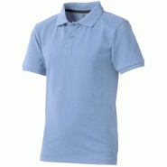 Polo manches courtes enfant Calgary - col tricot plat, boutons gravés assortis, 100% coton, 200 g/m² Polo manches courtes enfant Calgary - col tricot plat, boutons gravés assortis, 100% coton, 200 g/m²