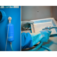 Poste à manche à dépression pour nettoyage fin, décapage et polissage de pièces fragiles - MAIN Poste à manche à dépression pour nettoyage fin, décapage et polissage de pièces fragiles - MAIN