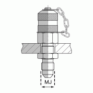 Prise de pression passe cloison - JIC mâle 37° - 7/16’ , 11.11_0