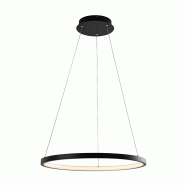 ROSSINI ILLUMINAZIONE Zerum Suspension Led 32W 3000K Noir - Lampe Annulaire En Aluminium Ip20 Design Minimal Pour Les Environnements Modernes - Groupe