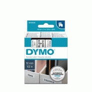 Ruban d1 pour étiqueteuses DYMO labelmanager 160 et 420p cassette largeur 6mm longueur 7m ruban transparent texte noir