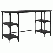 VidaXL Bureau Chêne noir 140 x 50 x 75 cm Bois d'ingénierie Modèle Orion Pure - 886270_0