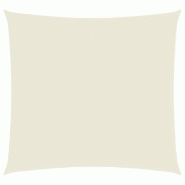 VidaXL Voile de parasol tissu oxford carré 5x5 m crème Modèle Helios Terrasse - beige 135196