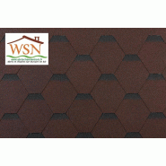 75 m² de feutre bitumé tuiles marrons/noires - 25 paquets de 3 m² - référence WS 954 75