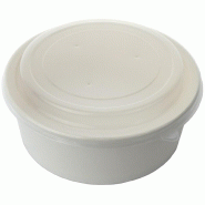 Boîte à salade en carton blanc avec couvercle 750 ml - Ø14 x 7 cm - Par 300 - blanc en carton 3760394090724 Boîte à salade en carton blanc avec couvercle 750 ml - Ø14 x 7 cm - Par 300 - blanc en carton 3760394090724