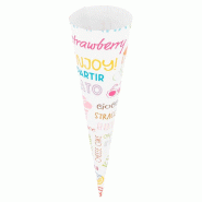 Cône pour glaces carton Parole Ø4,2x15,3cm - par 2000