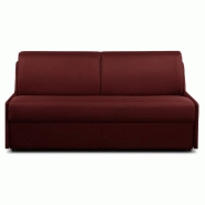 CANAPÉ CONVERTIBLE MONACO MATELAS MÉMORY  20CM EXPRESS  LATTES 120CM MICROFIBRE BORDEAUX