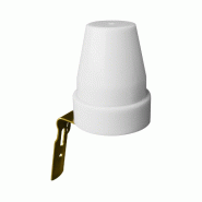 Capteur crépusculaire Alcapower 10A IP44 pour contrôle automatique de l'éclairage 230V AC, seuil réglable 5-50 Lux, durable et fiable - blanc 8055