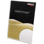 Deflecto porte affiche transparent pour documents a4 portrait incliné Deflecto porte affiche transparent pour documents a4 portrait incliné