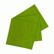 ECOLOMIQUE - 100 Pcs - Serviette cocktail coton verte - 200 x 195,2 mm - ECO210SVCC20GN - vert textile ECO210SVCC20GN ECOLOMIQUE - 100 Pcs - Serviette cocktail coton verte - 200 x 195,2 mm - ECO210SVCC20GN - vert textile ECO210SVCC20GN