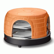 Emerio Pizzarette Original – Four à pizza 8 personnes – Dôme en terre cuite fait main – Kit gastronomique – 1500 W – PO-116124.1 - marron Emerio Pizzarette Original – Four à pizza 8 personnes – Dôme en terre cuite fait main – Kit gastronomique – 1500 W – PO-116124.1 - marron