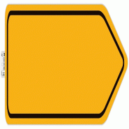 Exacompta Signalisation adhésive Circulation obligatoire, jaune/noir - jaune 67026E