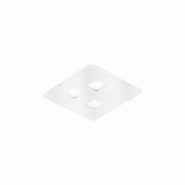 Gea Luce Plafonnier Giselle P/P 3Xgx53 Max 3X8W En Aluminium Blanc, Design Moderne Double Émission 120° Pour Intérieur - Gealuce - blanc GISELLE P/
