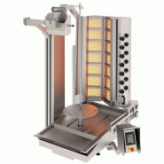 Grill Döner kebab gaz automatique 14 brûleurs max 280 kg