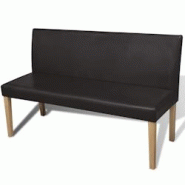Helloshop26 - Banc banquette 139,5 cm synthétique marron foncé 02_0010910 - 3000599682721 Helloshop26 - Banc banquette 139,5 cm synthétique marron foncé 02_0010910 - 3000599682721