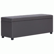 Helloshop26 - Banc banquette avec compartiment de rangement 116 cm gris similicuir 02_0010839 - gris 3000595982726 Helloshop26 - Banc banquette avec compartiment de rangement 116 cm gris similicuir 02_0010839 - gris 3000595982726