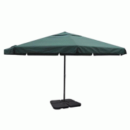 Helloshop26 - Parasol en aluminium avec base mobile diamètre: 5 m vert 02_0008736 - 3000465582728