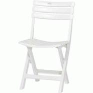 PROGARDEN Chaise pliante Birki blanche - blanc 313420 PROGARDEN Chaise pliante Birki blanche - blanc 313420